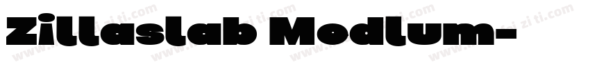 Zillaslab Medlum字体转换